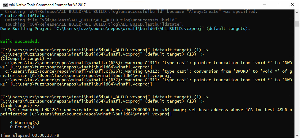 Installing WinAFL – X9 Security